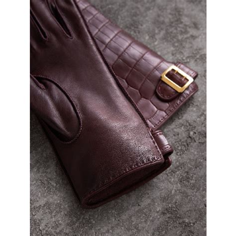 burberry crocodile gloves|Burberry Gloves for Women .